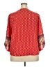 West Kei 100% Polyester Red 3/4 Sleeve Blouse Size XXL - photo 2