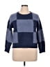 Bearpaw Checkered-gingham Blue Pullover Sweater Size XL - photo 1