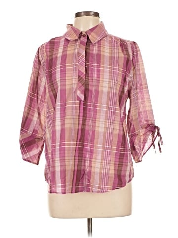 Soft Surroundings 3/4 Sleeve Button-Down Shirt (view 1)