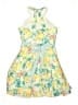 Rare Editions 100% Polyester Floral Yellow Green Dress Size 12 - photo 2