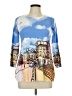 Joseph A. Print Blue Pullover Sweater Size L - photo 1