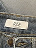 rise Chevron-herringbone Blue Jeans Size 0 - photo 7