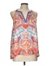 Laundry by Shelli Segal 100% Polyester Orange Tank Top Size L - photo 1