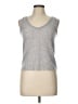 Amour Vert 100% Cashmere Silver Tank Top Size L - photo 1