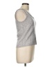 Amour Vert 100% Cashmere Silver Tank Top Size L - photo 4