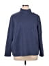 Weekends by Chico's Chevron-herringbone Blue Turtleneck Sweater Size XL (3) - photo 1