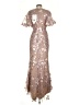 Mac Duggal 100% Polyester Silver Cocktail Dress Size 4 - photo 2
