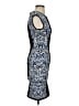 BCBGMAXAZRIA Graphic Blue Cocktail Dress Size XS - photo 4