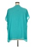 IMAN 100% Polyester Teal Short Sleeve Blouse Size 3X - photo 2