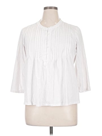 Lands' End 3/4 Sleeve Blouse (view 1)