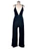 Jun & Ivy Metallic Blue Jumpsuit Size M - photo 2