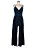 Jun & Ivy Metallic Blue Jumpsuit Size M - photo 1