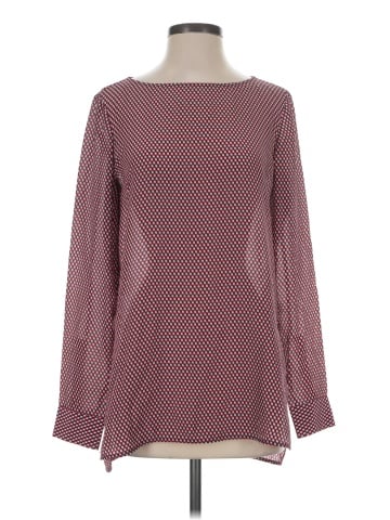 Theory Long Sleeve Silk Top (view 1)