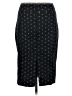 Express 100% Polyester Polka Dots Black Formal Skirt Size 8 - photo 2