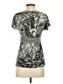 BCBGMAXAZRIA Silver Short Sleeve Top Size XS - photo 2