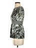 BCBGMAXAZRIA Silver Short Sleeve Top Size XS - photo 5