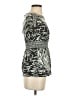 BCBGMAXAZRIA Silver Short Sleeve Top Size XS - photo 4