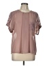 Dantelle 100% Polyester Pink Short Sleeve Blouse Size L - photo 1