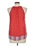 Pink Republic 100% Polyester Red Sleeveless Blouse Size L - photo 2