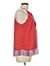 Pink Republic 100% Polyester Red Sleeveless Blouse Size L - photo 4