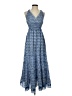 Max Studio 100% Polyester Argyle Blue Casual Dress Size XS - photo 1