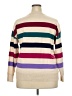 Lane Bryant Stripes Ivory Pullover Sweater Size 18 - 20 Plus - photo 2