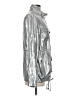 Vince Camuto 100% Polyester Metallic Silver Raincoat Size S - photo 4