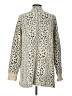 Evolution by Cyrus Animal Print Ivory Cardigan Size L - photo 2