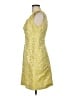 Etcetera 100% Polyester Tweed Yellow Cocktail Dress Size 6 - photo 5