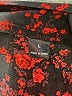 Shein 100% Polyester Floral Red Casual Skirt Size L - photo 4