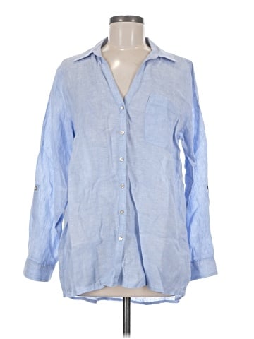 Sigrid Olsen Long Sleeve Button-Down Shirt (view 1)