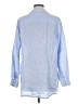 Sigrid Olsen 100% Linen Blue Long Sleeve Button-Down Shirt Size M - photo 2