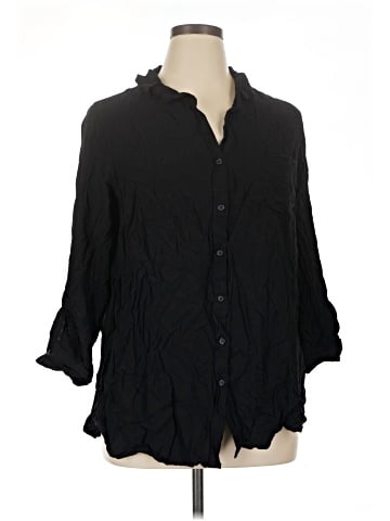 Velvet Heart 3/4 Sleeve Button-Down Shirt (view 1)