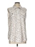 Love Potion Floral Ivory Sleeveless Blouse Size L - photo 1