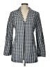 Tyler Boe Checkered-gingham Blue Blazer Size 12 - photo 1