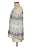 Press 100% Polyester Silver Sleeveless Blouse Size M - photo 5