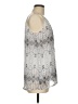 Press 100% Polyester Silver Sleeveless Blouse Size M - photo 4