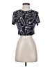 Romwe Black Short Sleeve T-Shirt Size S - photo 1