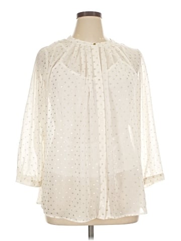 Liz Claiborne Career 3/4 Sleeve Blouse (view 1)