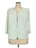 Alex Evenings Paisley Green Blazer Size 2X - photo 1
