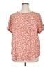 Buffalo by David Bitton 100% Polyester Pink Short Sleeve Blouse Size XL - photo 1