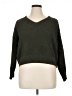 Belle Du Jour 100% Polyester Solid Green Pullover Sweater Size XL - photo 1