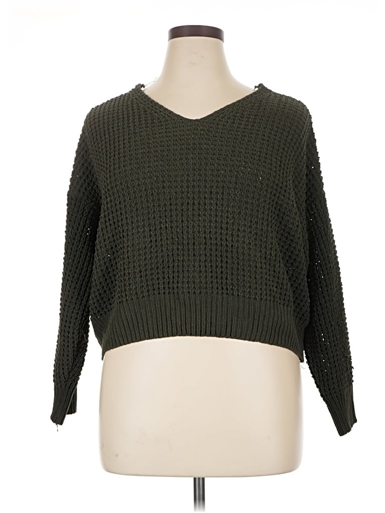 Pre-owned Belle Du Jour Pullover Sweater In Green