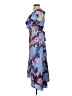 Alex Marie 100% Polyester Floral Blue Cocktail Dress Size 4 - photo 5