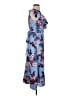 Alex Marie 100% Polyester Floral Blue Cocktail Dress Size 4 - photo 4