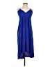 Wilfred 100% Silk Solid Blue Cocktail Dress Size 0 - photo 1