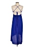 Wilfred 100% Silk Solid Blue Cocktail Dress Size 0 - photo 2