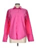 J.Crew 100% Cotton Color Block Pink Long Sleeve Button-Down Shirt Size 12 - photo 1