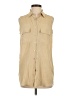 Equipment Tan Sleeveless Button-Down Shirt Size XS - photo 1