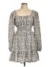 Missguided 100% Polyester Animal Print Ivory Casual Dress Size 12 - photo 1